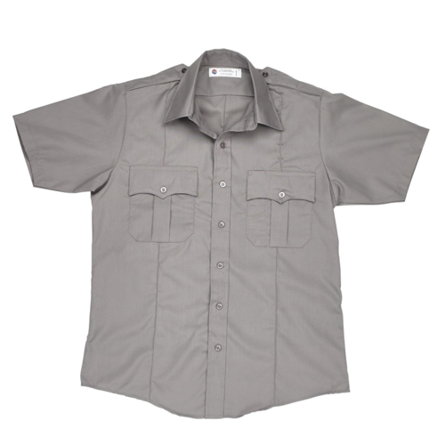 Liberty Uniforms Poly/Cotton Police Shirt, Short Sleeve, Light Grey, 4X ...